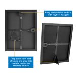 Mainstays 8.5 x 11 Front-Loading Document Picture Frame, Black - Image 5
