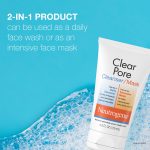 Neutrogena Clear Pore 3.5% Benzoyl Peroxide Face Wash & Acne Treatment Mask, 4.2 fl oz - Image 4