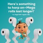 Angel Soft 2-Ply Toilet Paper, 9 Mega Rolls, 320 Sheets Per Roll - Image 6