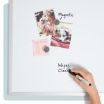 U Brands 35 x 23 in. Magnetic Dry Erase Whiteboard with Silver Metal Frame, Includes 2 Magnets, Marker, and Tray - Image 4