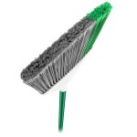 Libman Extra Large Angle Broom with Clean Fibers Dustpan & Green Steel Handle - Image 5