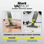 Shark VACMOP Cordless Hard Floor Vacuum Mop, for Tile, Vinyl, Laminate, Wood, with (4) Disposable VACMOP Pads, 12-oz Shark Multi-Surface Cleaner, VM200 - Image 2
