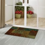 Mainstays Leaf Block Multicolor Indoor Accent Rug, 1 ft 8 in x 2 ft 10 in - Image 2