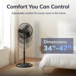 Lasko 16" 3-Speed Oscillating, Adjustable Height, Pedestal Fan S16500 - Image 2