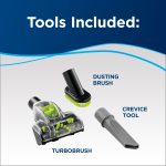 BISSELL PowerForce Compact Turbo, Bagless, Upright Vacuum, Powerful Suction, East Empty Dirt Tank, Lightweight, High Reach Wand, 2690, Green & Black - Image 5