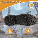 Herman Survivors Men`s Brown Boulder Waterproof 6`` Steel Toe Work Boots - Image 4