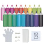 Create Basics Tie Dye Party Tub with 18 Pre-Filled Bottles, Dye Refill Packs and Accessories - Image 7