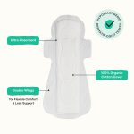 Honey Pot 100% Organic Cotton Cover Cooling Herbal Infusion Overnight Pads, 12 Count - Image 7