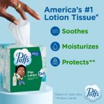 Puffs Plus Lotion Facial Tissues, 4 Family Boxes, 124 tissues per box - Image 3