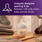 Philips Avent Natural Baby Bottle with Natural Response Nipple (Slow Flow, Flow 2), 4oz, 3-Pack, SCY900/93 - Image 4