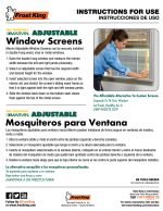 Frost King® 15 Inches High X 21 Inches-37 Inches Wood and Steel Adjustable Window Screen, Alternative to Custon Screens, Adjusts to Fit Most Windows - Image 5