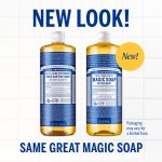 Dr.Bronner's Magic Soap, Peppermint, Pure-Castile Body Wash Liquid Soap, 32 fl oz - Image 2