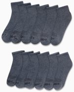 AND1 Men's Socks, Cushion Quarter Socks, 12 Pack - Image 3