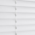 Mainstays Cordless Room Darkening Vinyl Mini Blinds, White, 27 in W x 48 in L, 1 in Slats - Image 4
