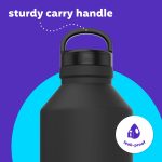 bubba Growler Stainless Steel Water Bottle Wide Mouth Rubberized Licorice, 64 fl oz. - Image 3