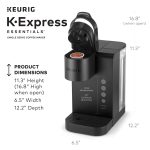 Keurig K-Express Essentials Single Serve K-Cup Pod Coffee Maker, Black - Image 5