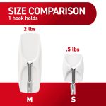 Command Small Wire Toggle Hooks, White, Damage Free Organizing, 22 Hooks and 24 Strips - Image 5