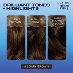 Clairol Nice'n Easy Permanent Hair Color Cream, 4 Dark Brown, Hair Dye, 1 Application - Image 4
