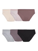 Fruit of the Loom Women's Seamless Underwear, No Show Panties, Multiple Styles, 4‑Way Stretch, 6-Pack, Sizes S-3XL - Image 5
