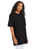 Hanes Beefy-T Men's Heavyweight Cotton T-Shirt (Big & Tall Sizes) Black 3XLT - Image 4