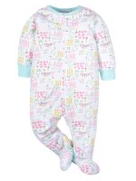 Onesies Brand Baby Girl Sleep 'n Play Footed Pajamas, 4-Pack, Sizes Newborn-6/9 Months - Image 5