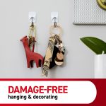 Command Small Wire Toggle Hooks, White, Damage Free Organizing, 22 Hooks and 24 Strips - Image 6