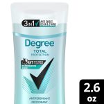 Degree 3in1 Total Protection Antiperspirant Deodorant for Women Anti Sweat, Odor and Stains Refreshing Rain 72-hour Sweat and Odor Protection, 2.6 oz - Image 2