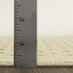 Mainstays Dylan Solid Diamond Traditional Beige Indoor Area Rug, 5 ft x 7 ft - Image 4