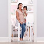 Regalo Extra Wide Walk-Through Baby Gate with Door, 29.5-38.5 in, White, Ages 6-24 Months - Image 2