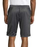 Hanes Sport Men's Mesh Athletic Shorts with Pockets, 9" Railroad Gray XL - Image 2