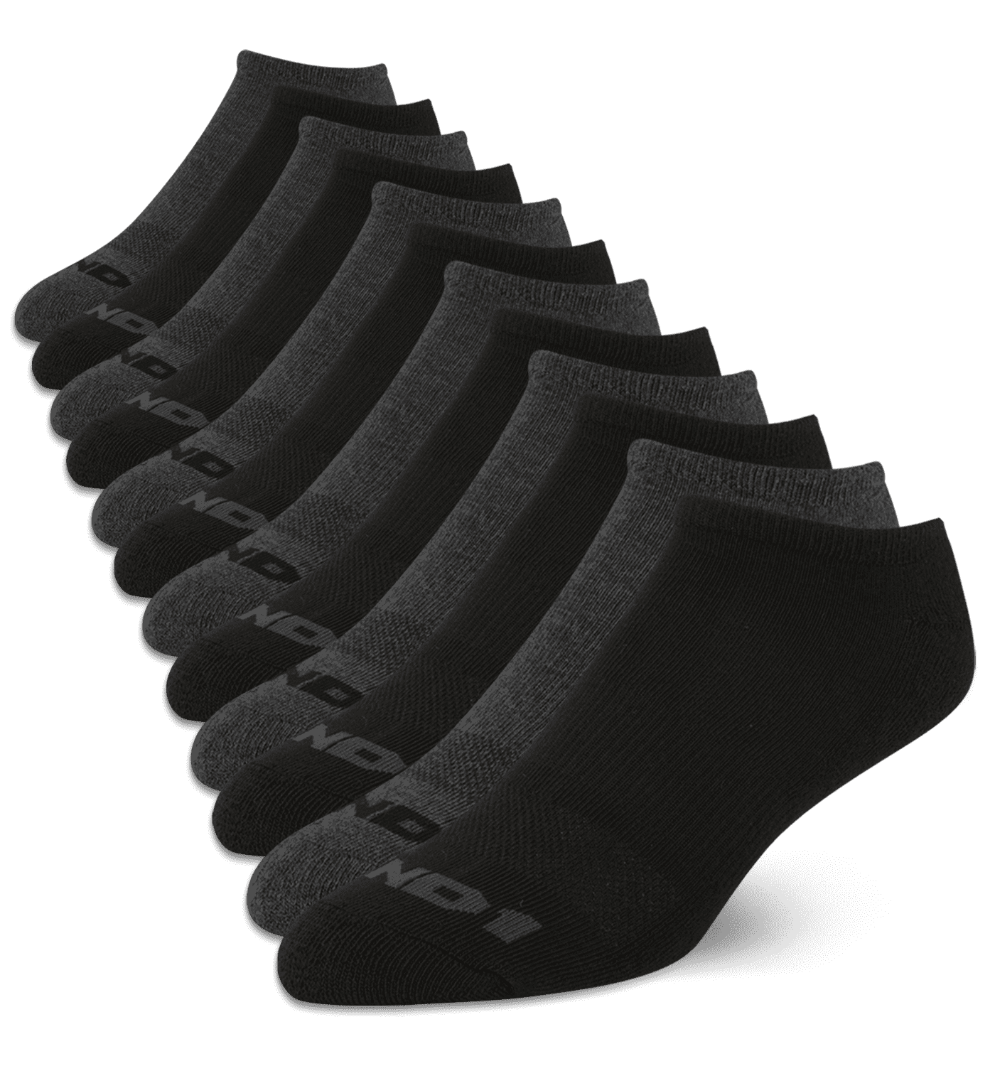 AND1-Men-s-Cushion-No-Show-Socks-12-Pack_1ba5ed91-8156-4e9a-87ab-a0c2d6877e92.954ac4de4b5280943fde824267d75b51.png AND1 Men's Socks, Cushion No Show Socks, 12 Pack - Image 1