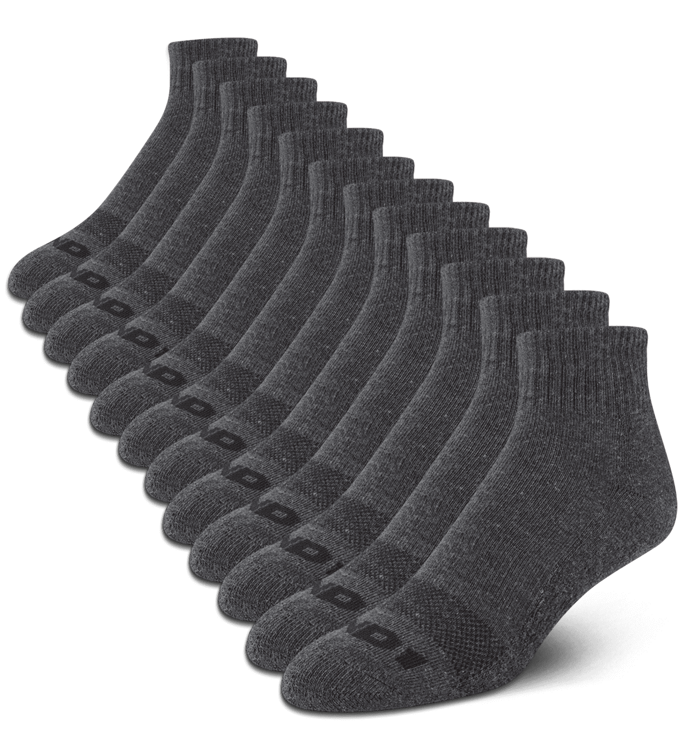 AND1-Men-s-Cushion-Quarter-Socks-12-Pack_3cf64792-0bec-4db0-846b-0cf2eff9aff0.edbcdbb50d3fdc40ee4ad4fed53b27b4.png AND1 Men's Socks, Cushion Quarter Socks, 12 Pack - Image 1