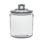 Anchor Hocking Heritage Hill Glass Jar with Lid, 1 Gallon, Well Suited to Pantry Jar Storage and Display