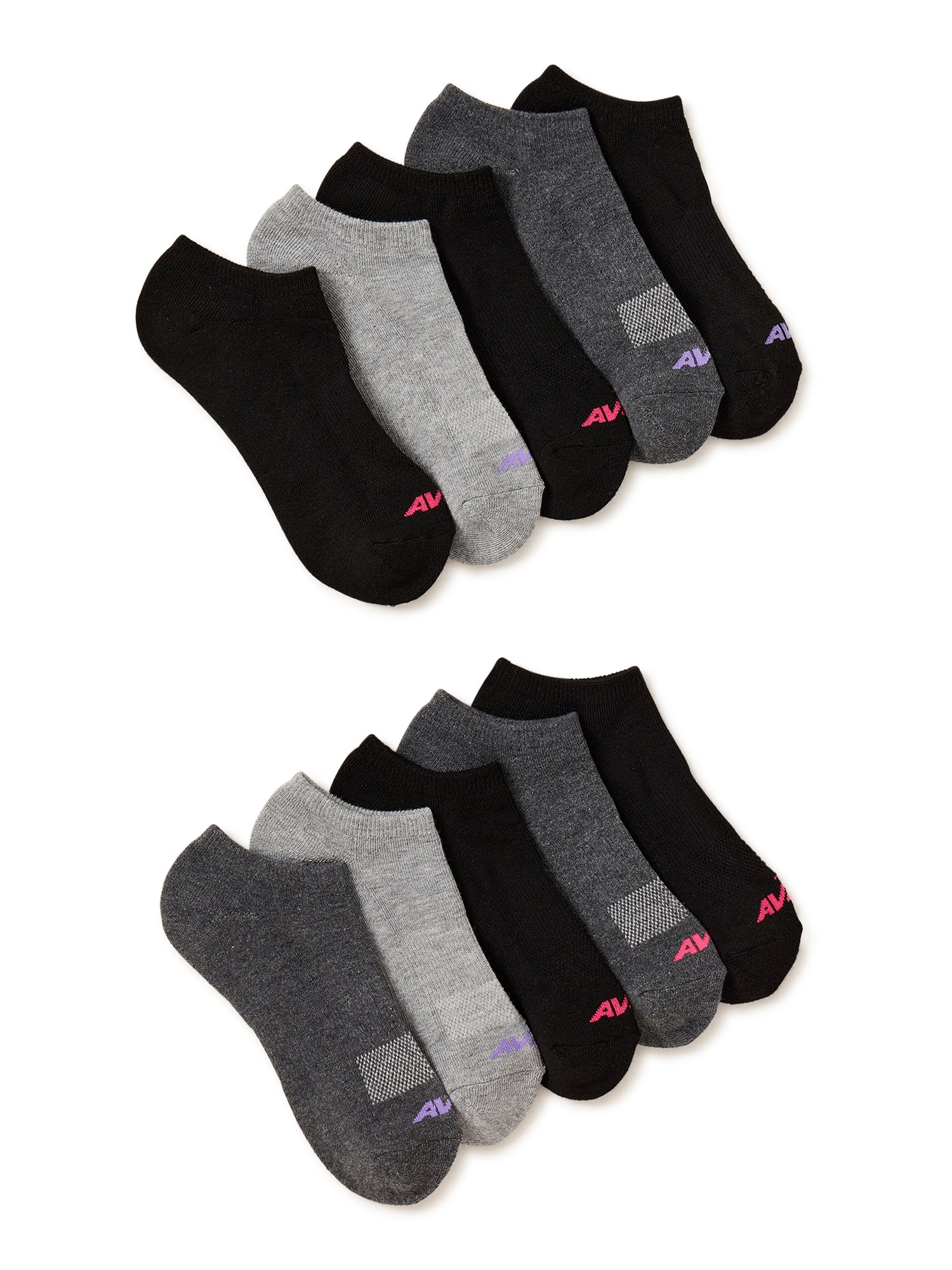 Avia-Women-s-Performance-Cushioned-Low-Cut-Socks-10-Pack_daddefaa-090a-4d6e-8b5d-e6f554b1a8af.84555411a5f6a8382a1c2f78bf85606d.jpeg Avia Women's Performance Cushioned Low Cut Socks, 10-Pack - Image 1