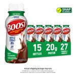 BOOST 20g High Protein Nutritional Drink Shakes, Rich Chocolate, 8 fl oz, 15 Pack