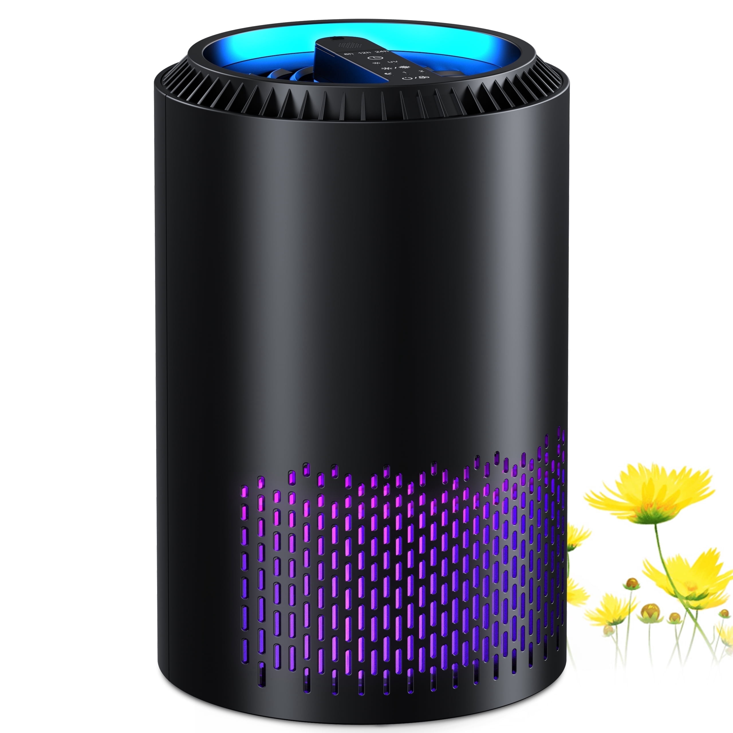 BREEZOME-HEPA-Air-Purifier-Remove-PM10-PM2-5-Dust-Cotton-Lint-Hair-Air-Cleaner-for-Home-Bedroom-Black_98112365-ae83-4bc9-b72c-a68206d05825.7fef8c6a0dd0a36c1aa50f5db965500f.jpeg BREEZOME Hepa Air Purifier for Home & Bedroom, 22 dB Quiet Sleep Mode, Air Cleaner for PM10, PM2.5, Dust, Cotton Lint & Hair, Covers Up to 600 sq. ft./2H, Black - Image 1