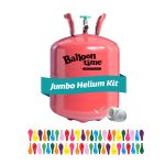 Balloon Time Jumbo Helium Tank Kit, Portable Helium Tank, Fills 50 9" Balloons