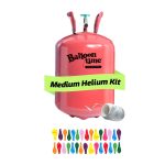 Balloon Time Medium Helium Tank Kit, Portable Helium Tank, Fills 30 9" Balloons