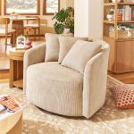 Beautiful by Drew Barrymore Drew Accent Chair, Fawn Cord