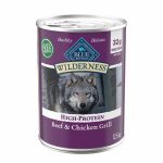 Blue Buffalo Wilderness Adult Wet Dog Food, Beef & Chicken Grill, 12.5oz