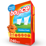 Bounce Dryer Sheets, Outdoor Fresh Scent, 240 Count