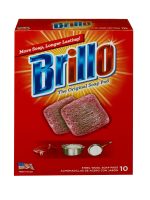 Brillo Original Steel Wool Scouring Pad, 10 Count