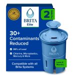 Brita Elite Replacement Water Filter, Compatible with All Brita Pitchers & Dispensers (2 Pack), Reduces Lead