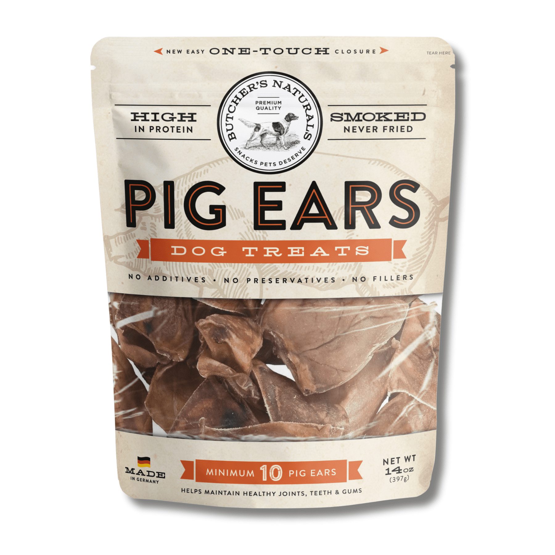 Butcher-s-Naturals-Pig-Ears-Treats-for-Dogs-10-pieces_e94cd3b5-0a78-405f-98ef-01cdcab7559f.d994c4e6bff4ac11b0a79f67e6807bb1.jpg Butcher's Naturals Pork Flavored Pig Ears Dog Treats, 10 Pieces - Image 1