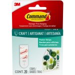 Command Poster Strips, White, Damage-Free Hanging Poster Hangers, 20 Command Strips