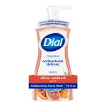 Dial Antibacterial Defense Citrus Sunburst Scent Foaming Hand Soap, 7.5 fl oz