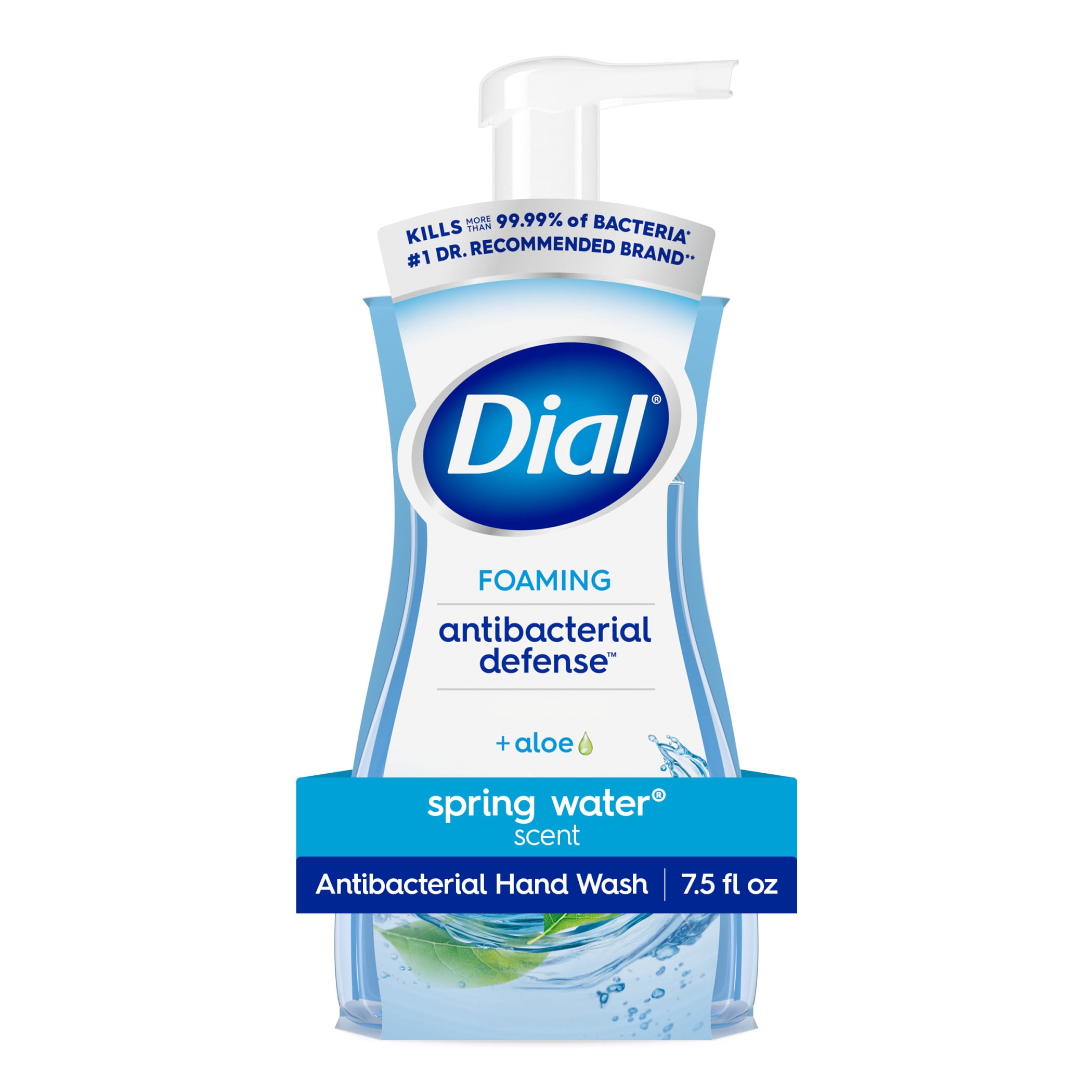 Dial-Complete-Antibacterial-Foaming-Hand-Wash-Spring-Water-7-5-Ounce_57b1254b-3f3d-485f-b6f0-9aa2472a2486.76fc836d1594346c0ccb4d3cc8820c8c.jpeg Dial Antibacterial Defense Spring Water Scent Foaming Hand Soap, 7.5 fl oz - Image 1