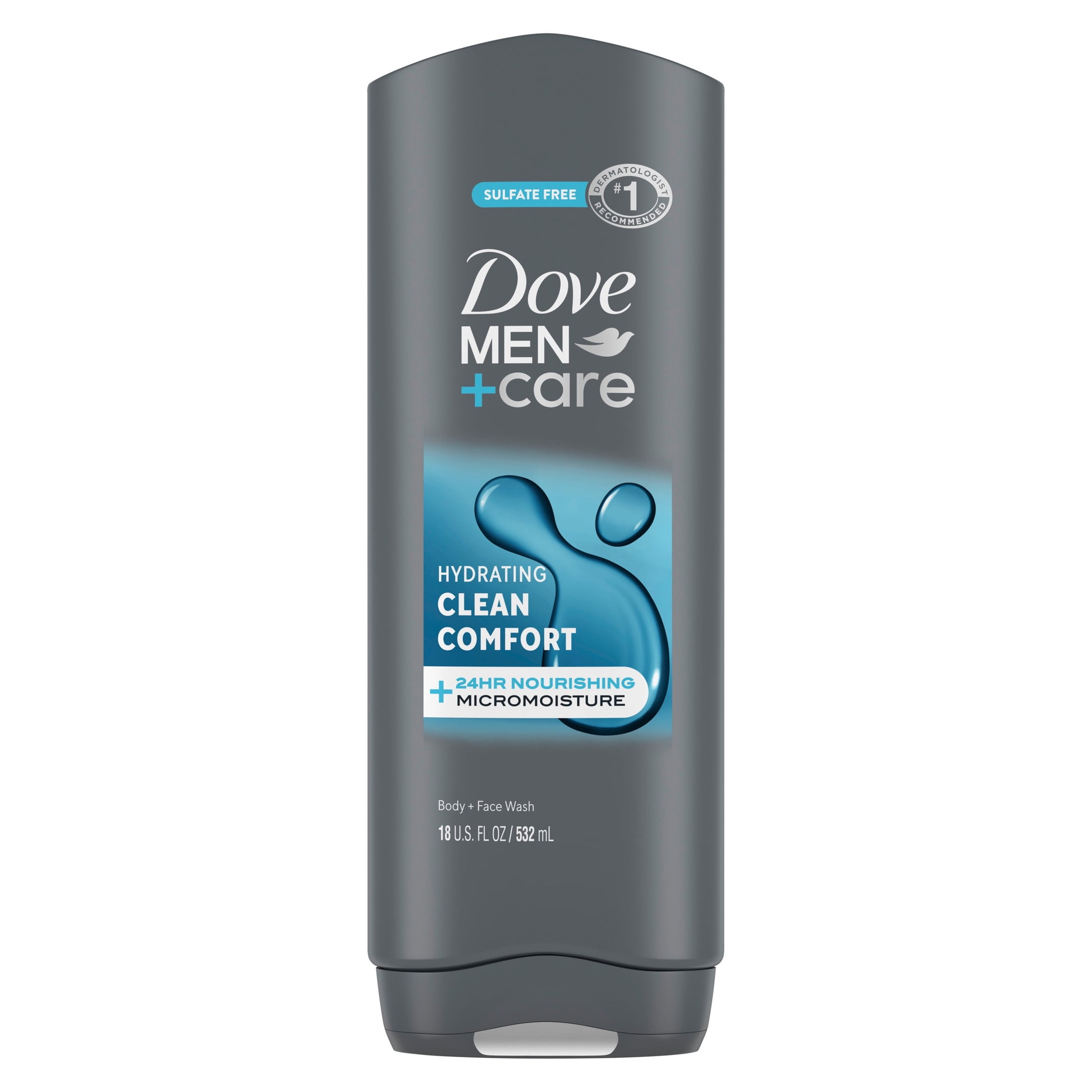Dove-Men-Care-Hydrating-Gentle-Face-Body-Wash-for-Men-Clean-Comfort-All-Skin-18-oz_02d6b6a6-f5d2-4136-9dfa-85cef4e0ba60.c257bee957327f727dee0d20dd7d80fb.jpeg Dove Men+Care Body and Face Wash Body Wash for Men Hydrating Clean Comfort with 24-Hour Nourishing Micromoisture Technology, 18 fl oz - Image 1
