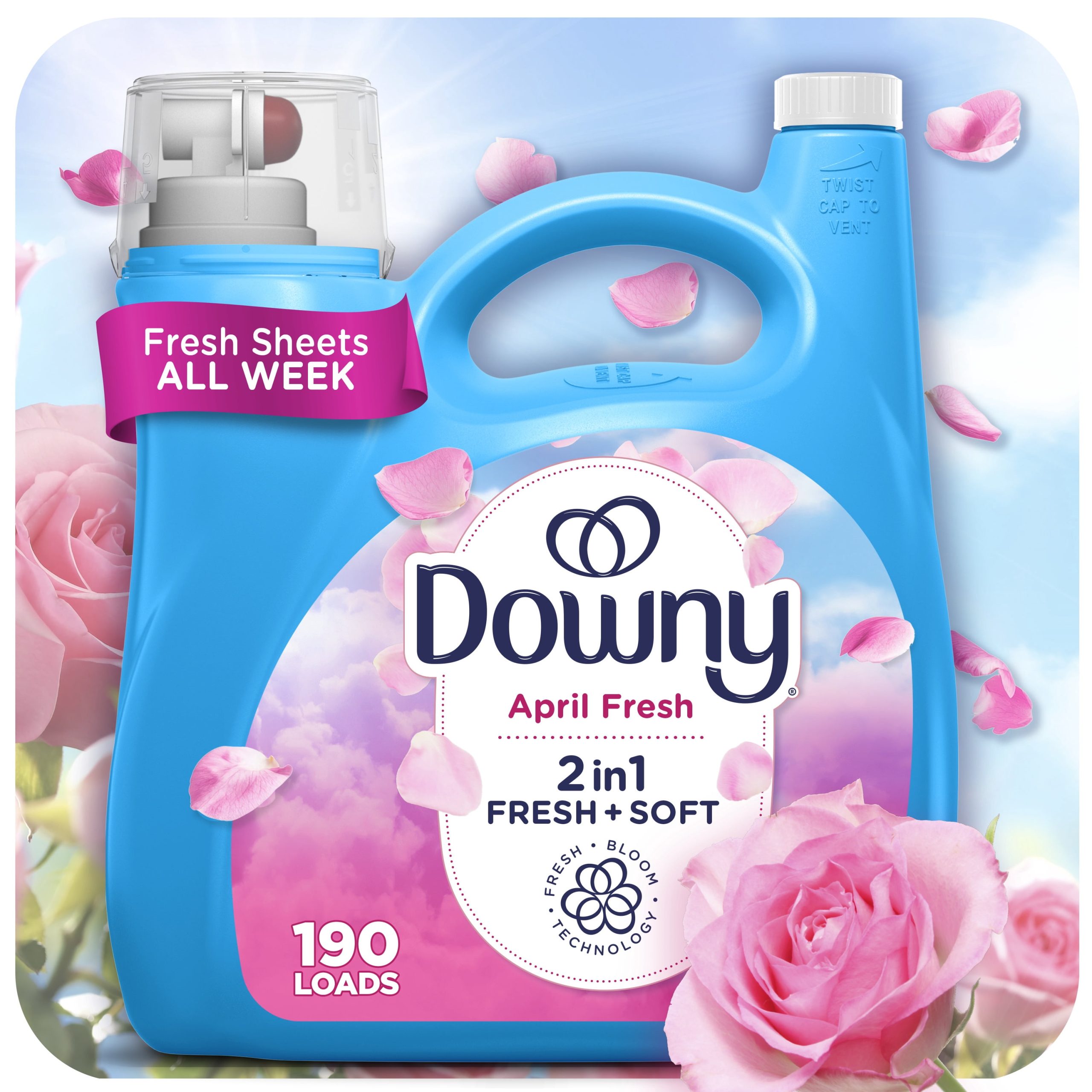 Downy-Liquid-Laundry-Fabric-Softener-and-Conditioner-April-Fresh-Scent-140-fl-oz-190-Loads_01382015-27fc-49c6-a533-ef03e4b0f6ed.b4d2f50cfedeaf9be6f0a52b31471e5c.jpeg Downy Liquid Fabric Softener and Conditioner, April Fresh Scent, 140 fl oz, 190 Loads - Image 1