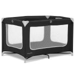 Dream On Me Zodiak Lightweight Foldable Portable Play Yard with Carry Bag, Black